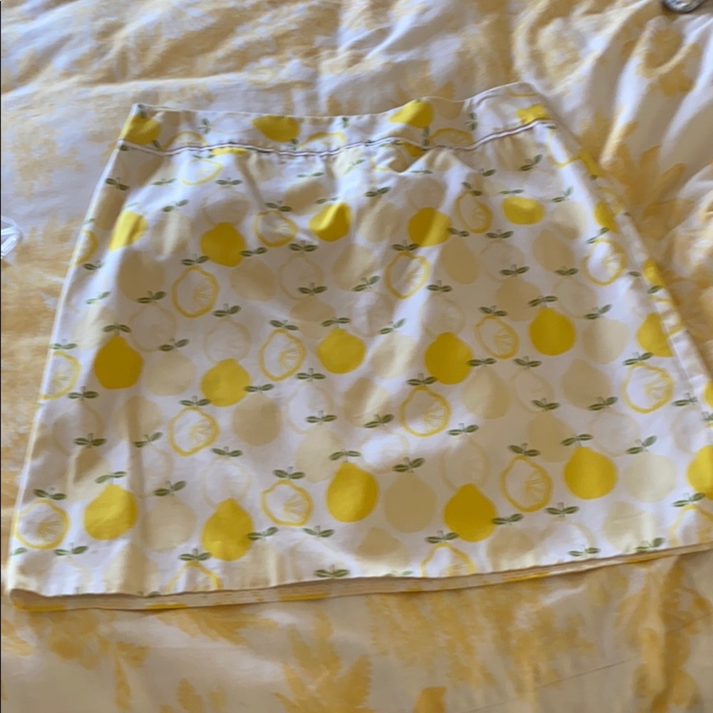 Lemon print skirt Brooks Brothers. Cotton cute 16